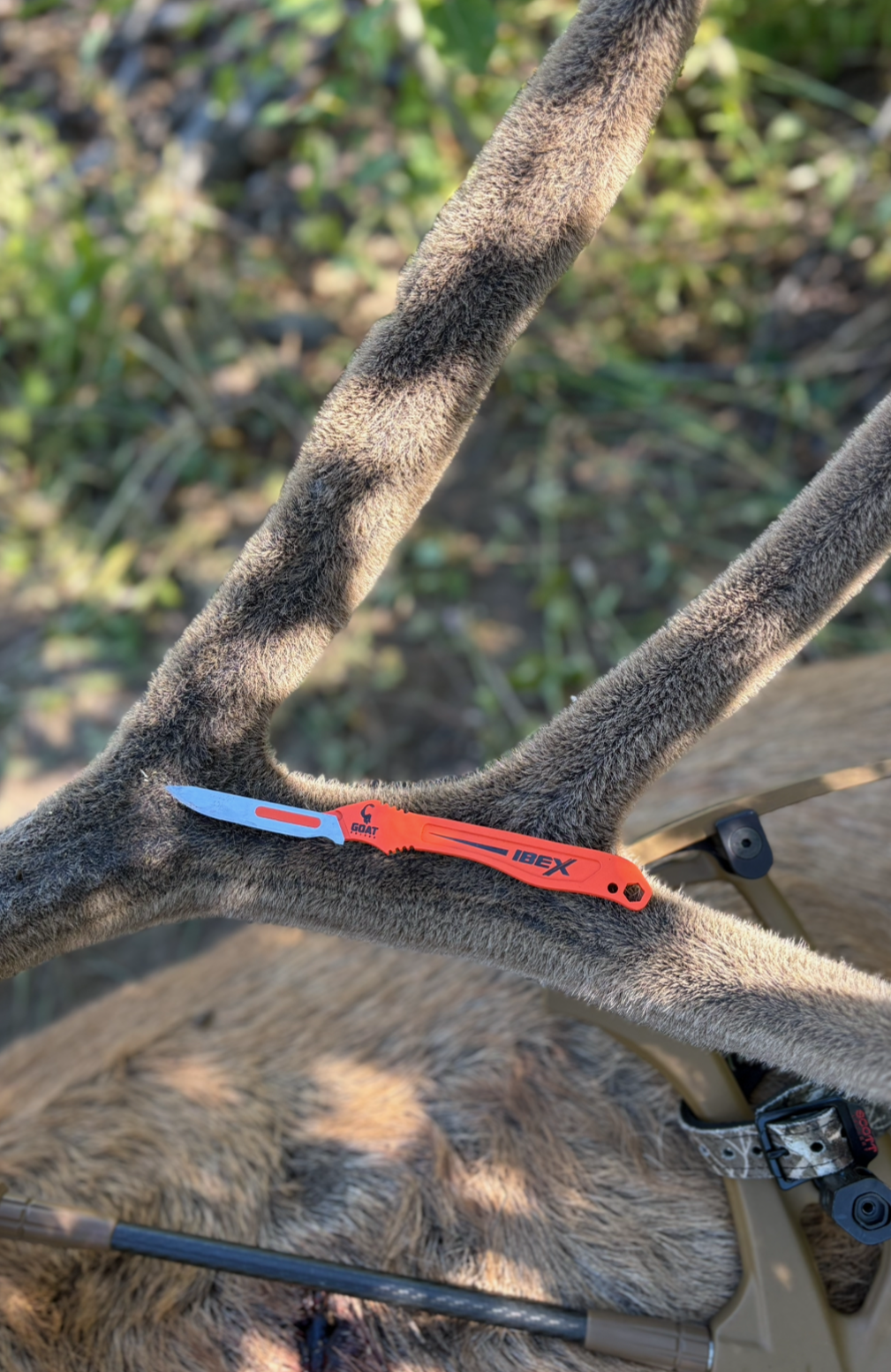 The Hunter Orange IBEX Mini – Goat Knives